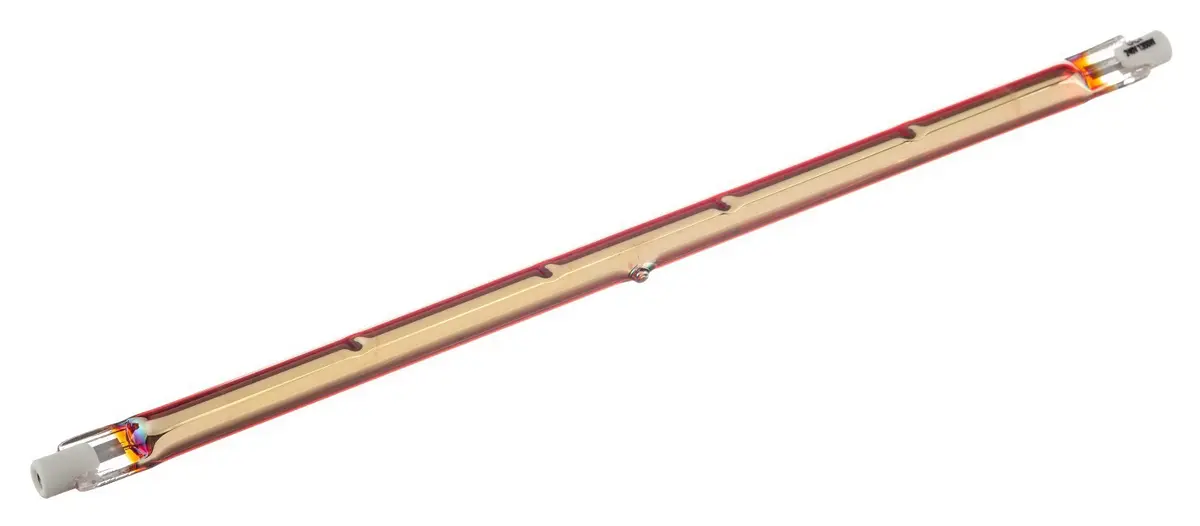 Produktfoto 1 von RS PRO Infrarotlampe, Gold, 1200 W, R7S, 230 V, 254 mm lang, 10mm Ø, 5000h Lebensdauer