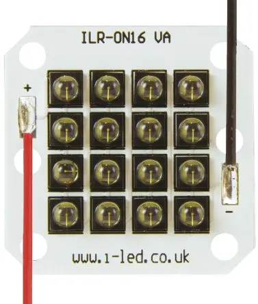 Produktfoto 1 von Intelligent LED Solutions OSLON Black PowerCluster IR-LED Modul, Leiterplatte 16480 mW, 850 nm, 16480 mW, 75 °, 16-Pin,