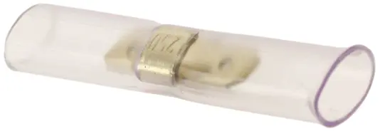 Produktfoto 1 von TE Connectivity Faston Flachsteckhülse, Klar, Isoliert, 6.35 x 0.81 mm, Stecker/Stecker, 22 AWG min, 10 AWG