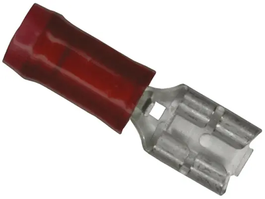 Produktfoto 1 von TE Connectivity PIDG FASTON .187 Flachsteckhülse, Rot, Isoliert, 4.75 x 0.81 mm, Buchse, 22 AWG min, 18 AWG