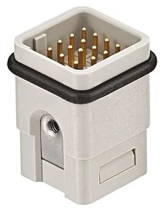 Produktfoto 1 von HARTING Han Q Industrie-Steckverbinder Kontakteinsatz Stecker, 21-polig 6.5A, Kabel, Steckverbindereinsatz für
