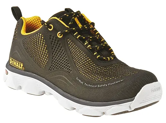 Produktfoto 1 von DeWALT Krypton Herren Sicherheitstrainer Schwarz, Weiß, Gelb, Edelstahl EN 20345 Ja, Größe 40 / UK 6