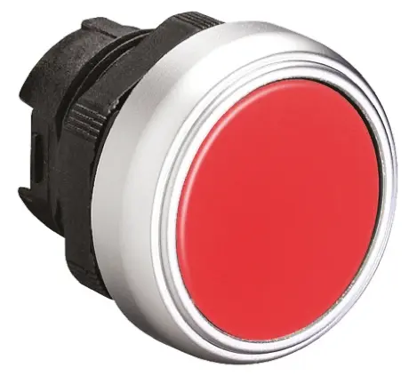 Produktfoto 1 von Lovato Platinum Drucktastenkopf Ø 22 mm, Rot Federrückstellung Rund Rund Kunststoff, IP66