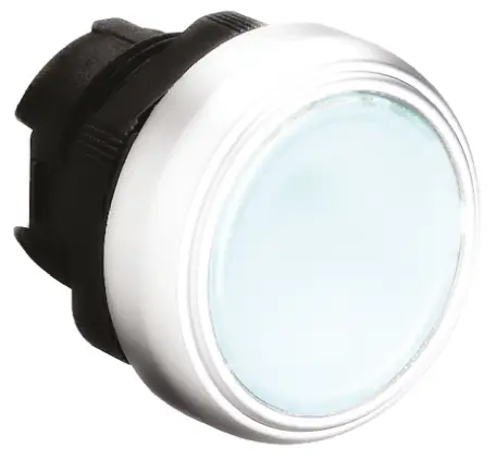 Produktfoto 1 von Lovato Platinum Drucktastenkopf Ø 22 mm, Klar Federrückstellung Rund Rund Kunststoff, IP66
