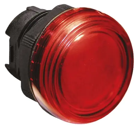 Produktfoto 1 von Lovato Platinum Meldeleuchtenkopf, Tafelausschnitt-Ø 22 mm, Panel, Rot Rund IP69K, IP66, IP40