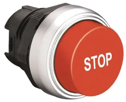 Produktfoto 1 von Lovato Platinum Drucktastenkopf Ø 22 mm, Rot Federrückstellung Rund Rund Kunststoff, IP66