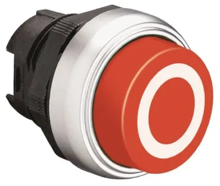 Produktfoto 1 von Lovato Platinum Drucktastenkopf Ø 22 mm, Rot Federrückstellung Rund Rund Kunststoff, IP66