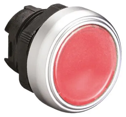 Produktfoto 1 von Lovato Platinum Drucktastenkopf Ø 22 mm, Rot Federrückstellung Rund Rund Kunststoff, IP66