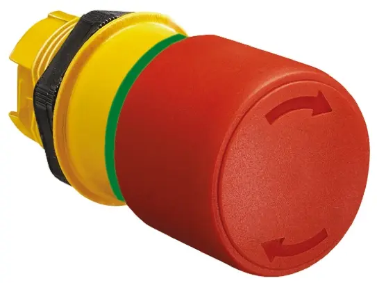 Produktfoto 1 von Lovato Platinum Not-Aus-Drucktaster, Ø 22 mm IP40, IP69K, IP66, Drehfreigabe