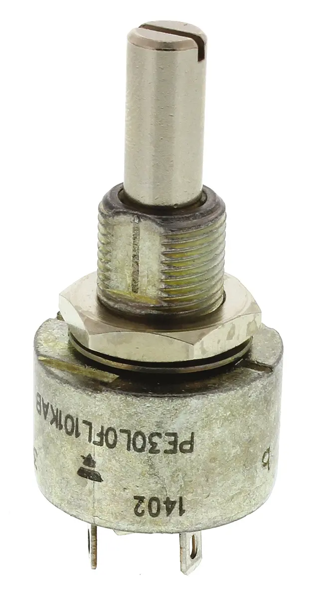 Vishay PE30, Tafelmontage  Dreh Potentiometer 1MΩ ±10% / 0.09W , Schaft-Ø 6 mm