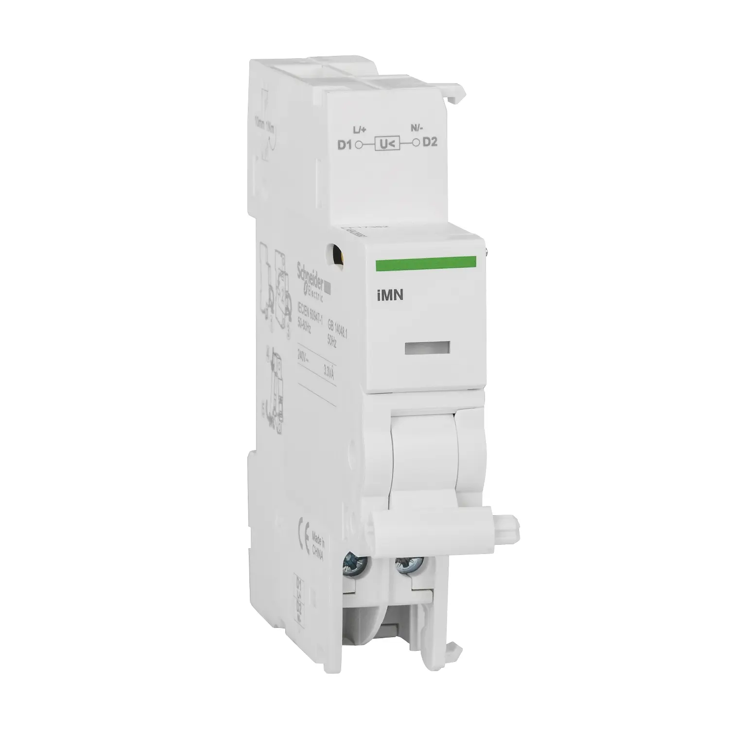 Produktfoto 1 von Schneider Electric Acti9 Acti9 Geräteschutzschalter DIN-Hutschiene Unterspannungsauslöser / 80 A