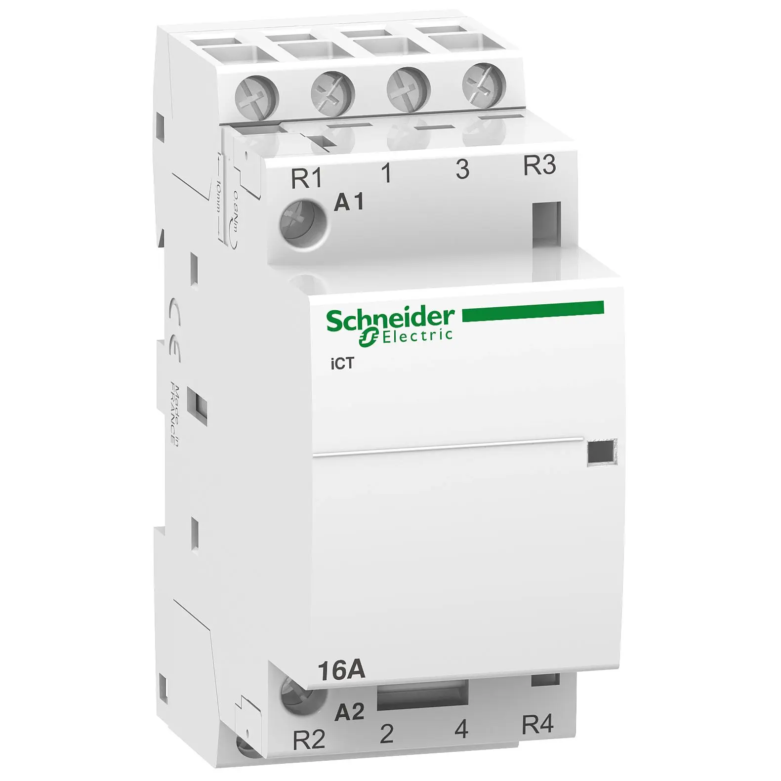 Produktfoto 1 von Schneider Electric Acti9 iCT Schütz 24V ac-Spule, 4-polig, 400V ac / 16 A 24V ac 1.6 W 4 Schließer Motorsteuerung