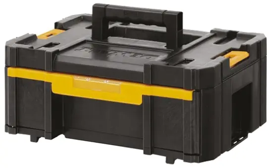 Produktfoto 1 von DeWALT Kunststoff Werkzeugbox Gelb, Schwarz, 1 Schubladen, L. 314.2 mm B. 440 mm H. 314.2 mm, Register