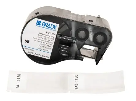 Produktfoto 1 von Brady Beschriftungsband Schwarz für BMP51, BMP53, BMP41 auf Klar 63.5 mm 25.4 mm 63.5 mm 25.4 mm