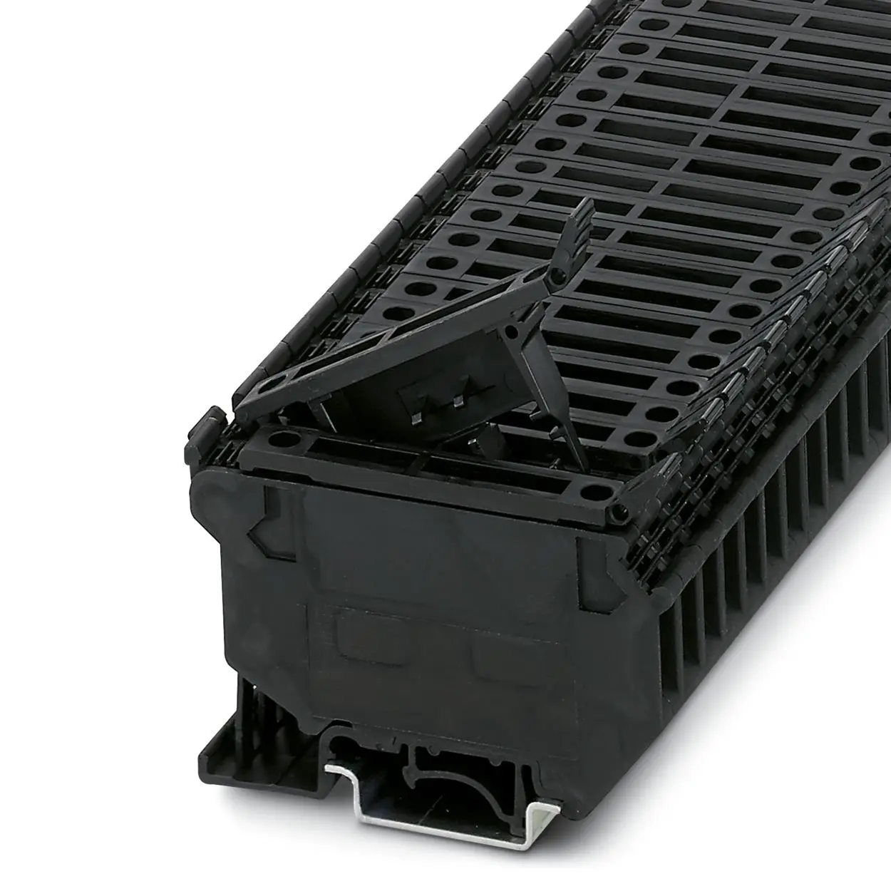 Produktfoto 1 von Phoenix Contact UK5-HESI (5X20) Reihenklemme mit Sicherungshalter Einfach Schwarz, 500 V / 6.3A, Schraubanschluss