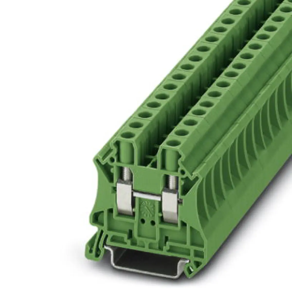 Produktfoto 1 von Phoenix Contact UT 6 GN Anschlussklemmenblock für Durchkontaktierung 1 Grün, 6mm², 1kV Schraubbefestigung ATEX, IECEx