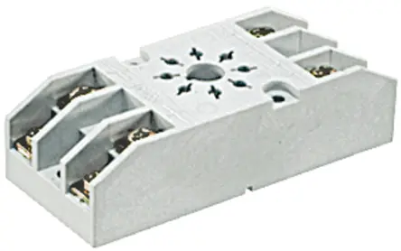 Produktfoto 1 von Relpol Relaissockel, 8 -Kontakt, DIN-Hutschiene, 300V ac