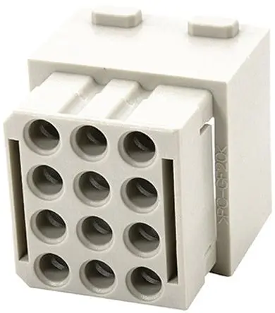 Produktfoto 1 von HARTING HAN Modular Modul für robusten Stromversorgungsstecker Buchse, 12-polig 1.5A, Kabel, Multi-Modul