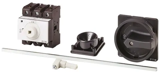Produktfoto 1 von Eaton P3-100 Trennschalter 3-polig Hinten 100A 30 kW Schwarz IP65 3-phasig