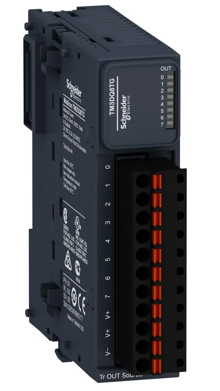 Produktfoto 1 von Schneider Electric TM3 SPS-E/A Modul für Modicon M221, Modicon M241, Modicon M251 / 8 x Quelle, Transistor Ausgang