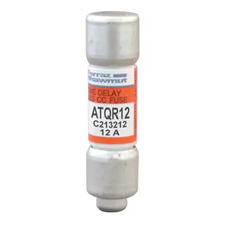 Produktfoto 1 von Mersen ATQR - Class CC Patronensicherung Verzögerungszeit / 12A 10 x 38 mm 600V ac GMG