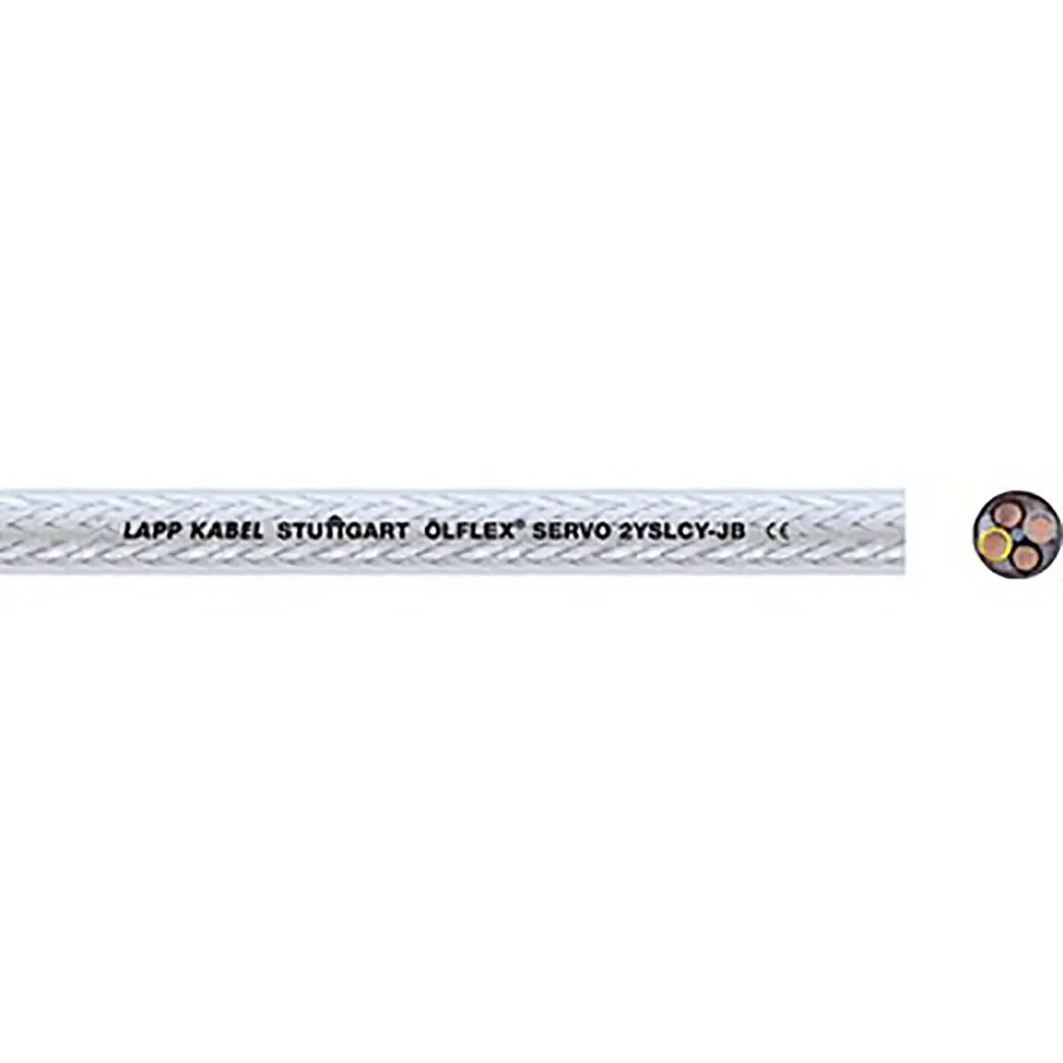 Produktfoto 1 von Lapp CY Steuerkabel, 4-adrig x 10 mm² 7 AWG Geschirmt Klar, 50 m, Polyethylen