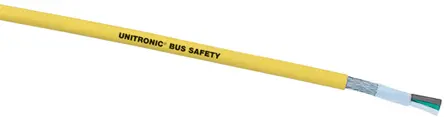 Produktfoto 1 von Lapp UNITRONIC BUS SAFETY Datenkabel, 3-adrig x 0.75 mm² 18 AWG Geschirmt Gelb, 50 m, Thermoplastisches Polymer