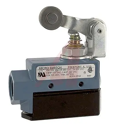 Produktfoto 1 von Honeywell BZE6 Endschalter, Rollenhebel 1-poliger Umschalter, IP40, Zinkdruckguss 600V 15A