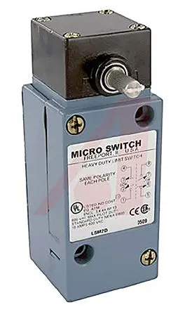 Produktfoto 1 von Honeywell HDLS Endschalter, Seitlich drehend 2-poliger Umschalter, IP67, IP66, IP65, Zinkdruckguss mit