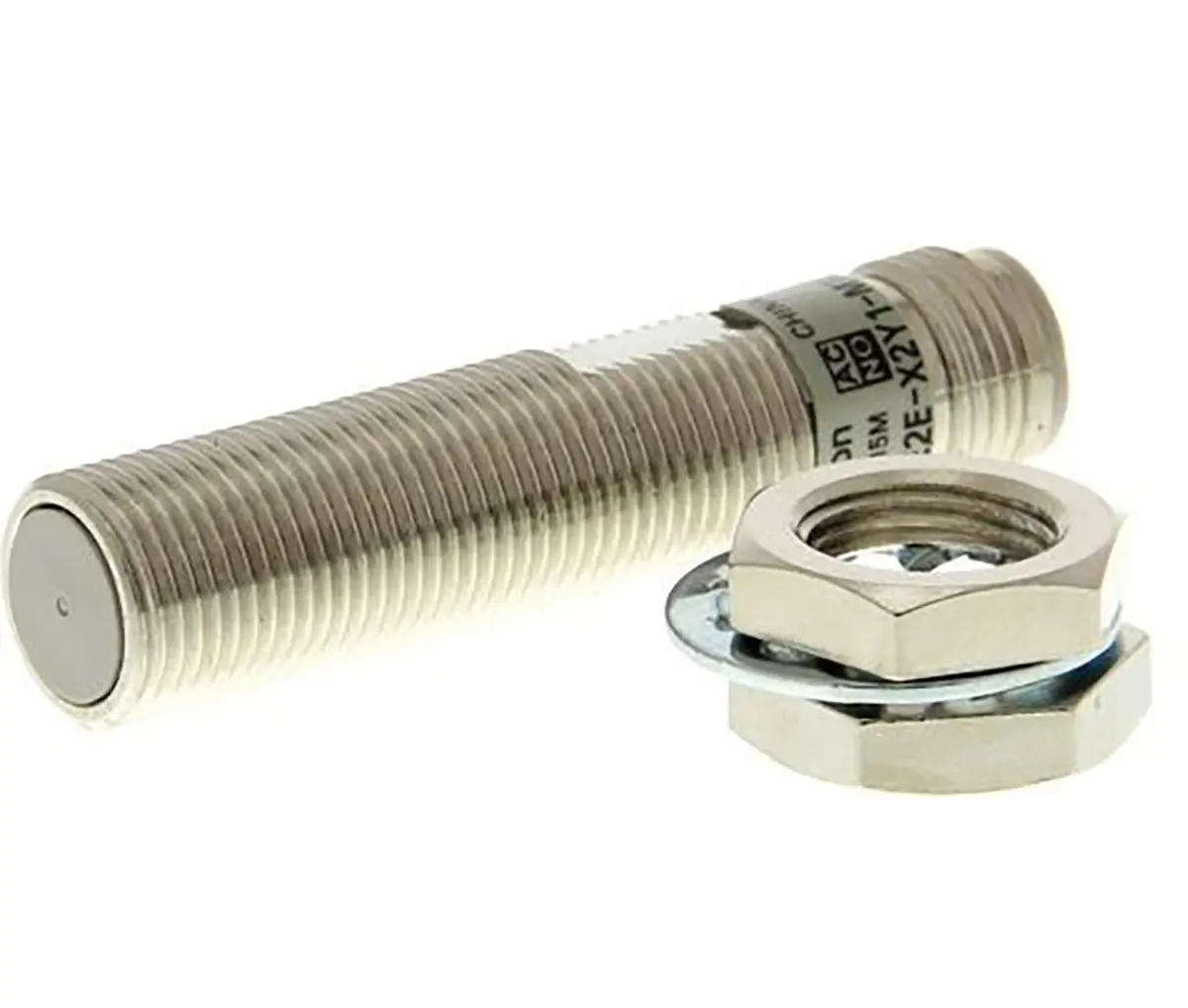 Omron E2EX M12 Näherungssensor Induktiv, Gewinderohr 2 mm 2-Draht 24 → 240 V ac / 200 mA NO, IP67