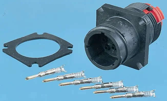 Produktfoto 1 von Souriau Sunbank by Eaton Clipper Verbinderdichtung Panel, Thermoplast Dichtung, Schwarz
