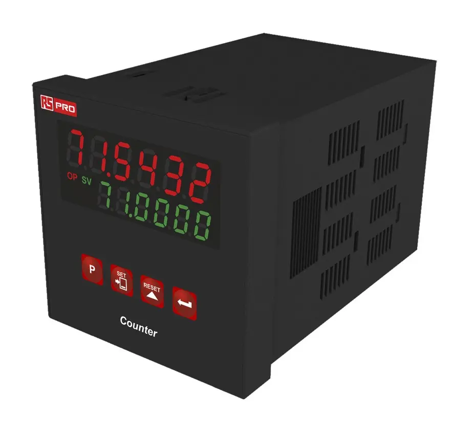 Produktfoto 1 von RS PRO LED-Display Bidirektional Zähler Automatisch, manuell 6-stellig Zähler max. 20kHz 24 V 0 → 99,99