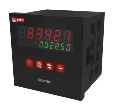 Produktfoto 1 von RS PRO Zähler Bidirektional Zähler LED-Display Automatisch und manuell 6-stellig 24V, Sekunde, max. 20 kHz