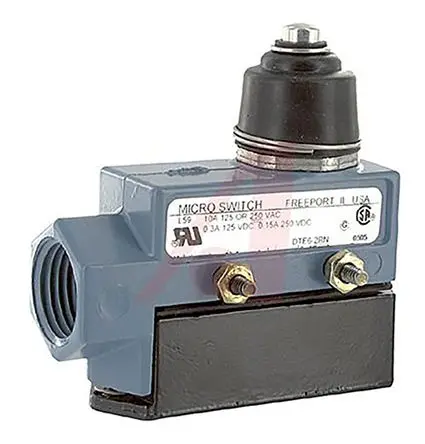 Produktfoto 1 von Honeywell DTE6 Endschalter, Stößel 2 Schließer/2 Öffner, IP66, Zinkdruckguss 250V ac 10A