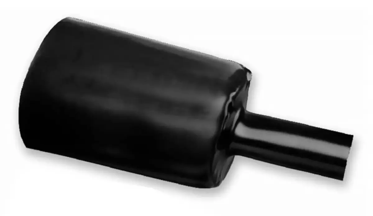 Produktfoto 1 von TE Connectivity RHW Wärmeschrumpfschlauch, Polyolefin Schwarz, Ø 12 mm Schrumpfrate 4:1, Länge 1.2m