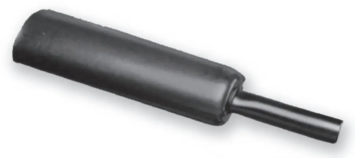 Produktfoto 1 von TE Connectivity RMW Wärmeschrumpfschlauch, Polyolefin Schwarz, Ø 50 mm Schrumpfrate 3:1, Länge 1.2m