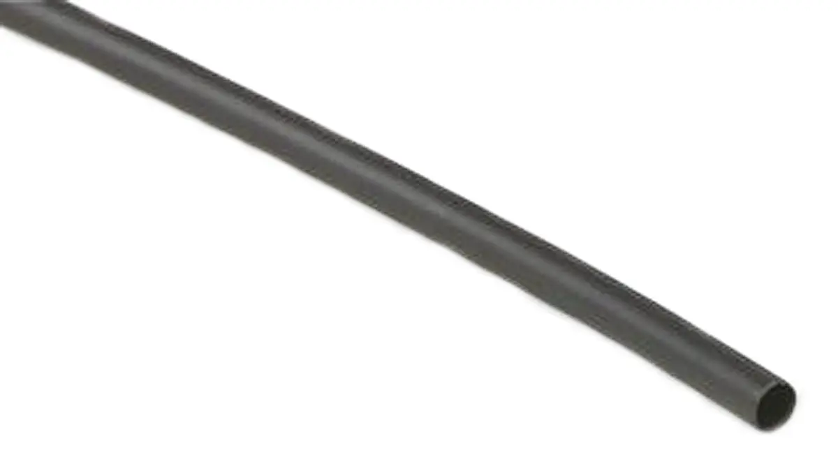 Produktfoto 1 von TE Connectivity RW-175 Wärmeschrumpfschlauch, Polyvinylfluorid Schwarz, Ø 25.4 mm Schrumpfrate 2:1, Länge 1.2m