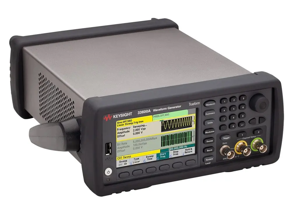 Produktfoto 1 von Keysight Technologies 33600A Arbiträr-Funktionsgenerator mit null 80 MHz, 1 Hz / 20 V Pk-Pk, USB