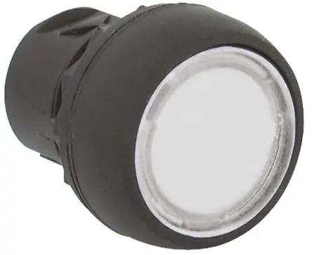 Produktfoto 1 von Allen Bradley 800F Drucktastenkopf Ø 22.3 mm, Weiß Beleuchtet Rund Rund Kunststoff, IP65
