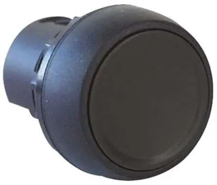 Produktfoto 1 von Allen Bradley 800F Drucktastenkopf Ø 22 mm, Schwarz Tastend Rund Rund Kunststoff, IP65