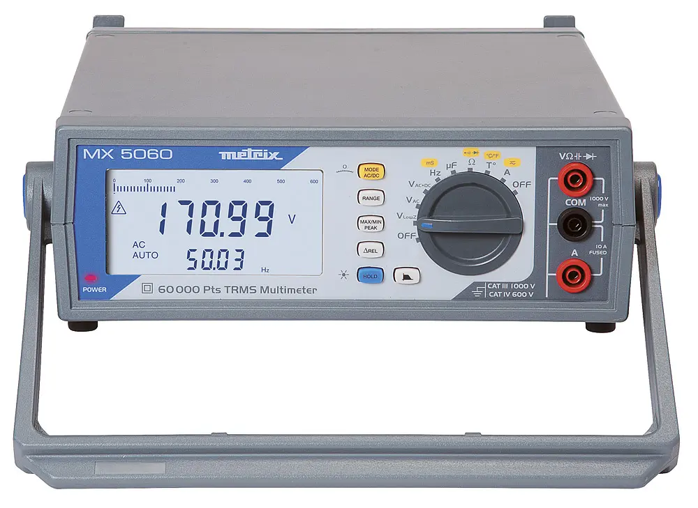 Produktfoto 1 von Metrix Tragbar Digital Multimeter Echteffektivwert, CAT III