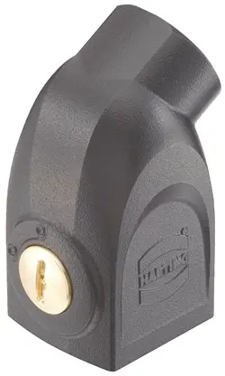 Produktfoto 1 von HARTING Han-Yellock Gehäuse für robusten Stromversorgungsstecker Drucktaster 10 Haube, IP65, IP40