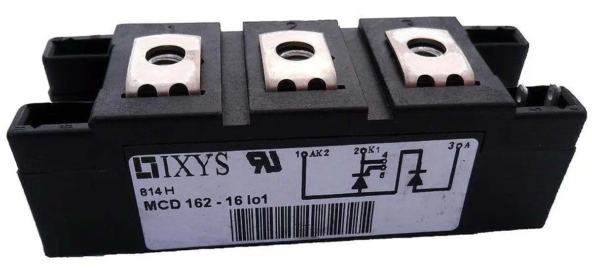 Produktfoto 1 von IXYS Zweifachthyristormodul 260 A 1600 V, Gate-Trigger 220 mA 8.97 kA 1.33 V 7-Pin