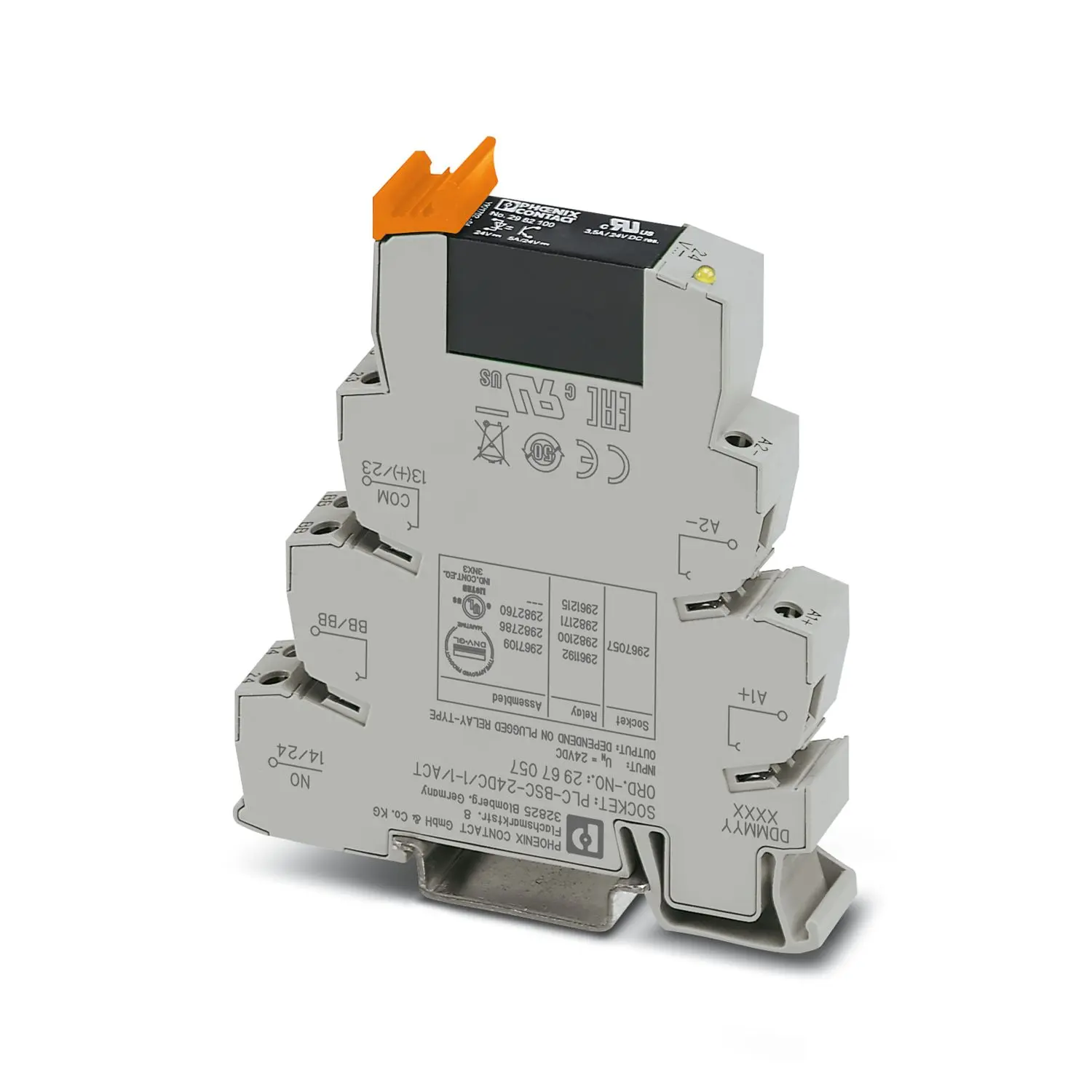 Produktfoto 1 von Phoenix Contact PLC Halbleiter-Interfacerelais, DIN-Schienen 1 Schließer-Kontakt