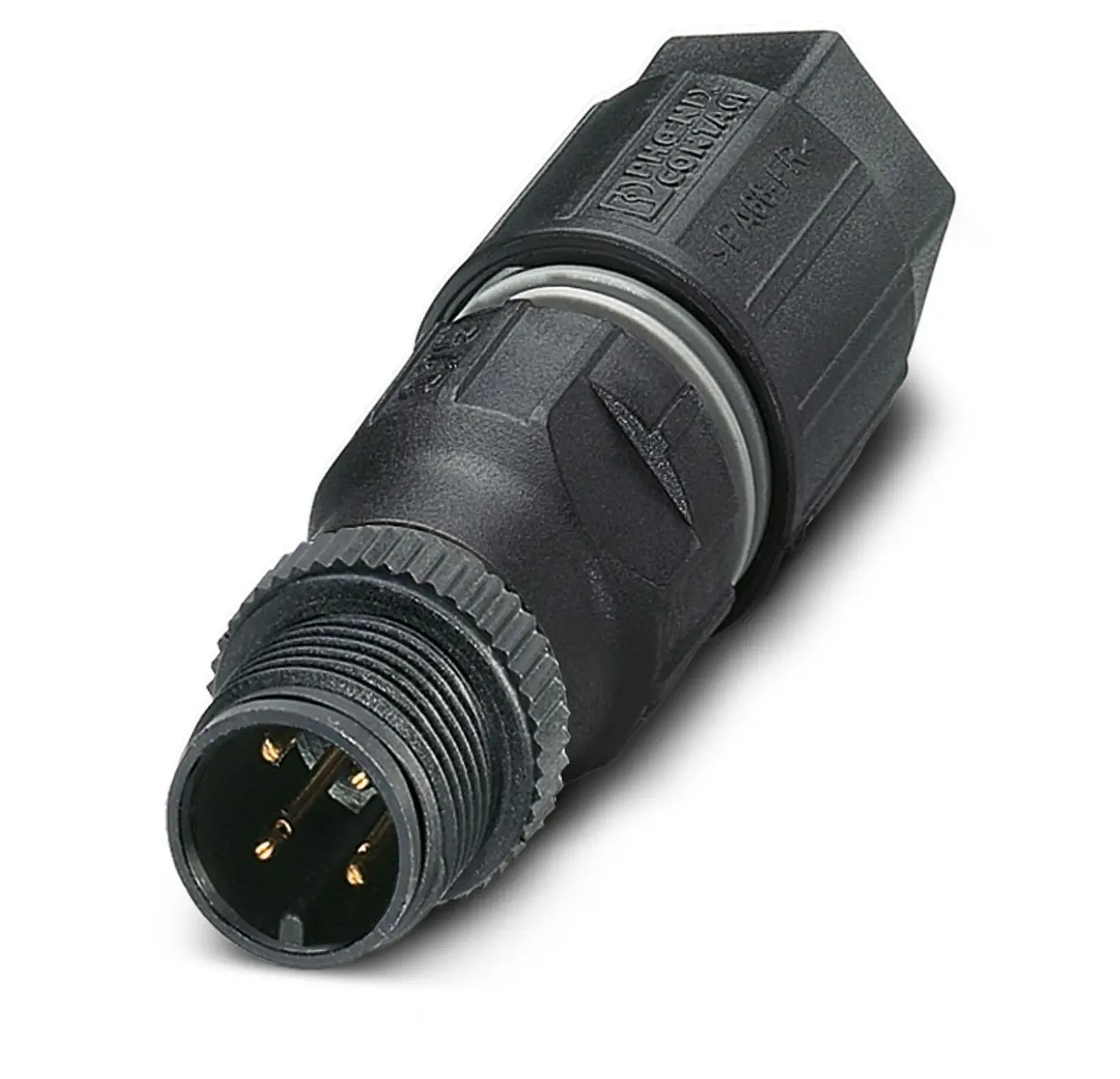 Produktfoto 1 von Phoenix Contact SACC 14.8 M12 Rundsteckverbinder Stecker 4-polig Buchse 4A Kabel IP65, IP67