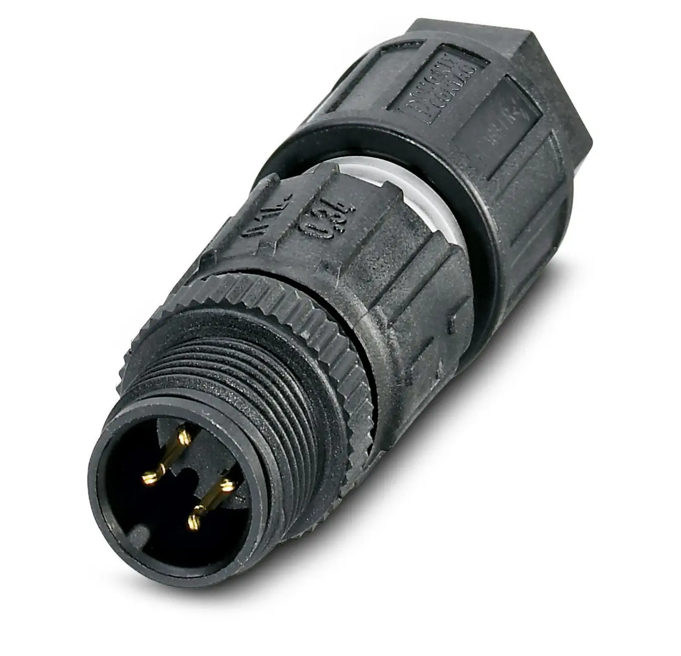 Produktfoto 1 von Phoenix Contact SACC 16.3 M12 Rundsteckverbinder Stecker 4-polig Stecker 4A Kabel IP65, IP67