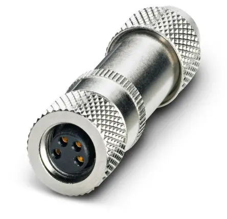 Produktfoto 1 von Phoenix Contact SACC M8 M9 Rundsteckverbinder Buchse 4-polig Buchse 4A Kabel IP67