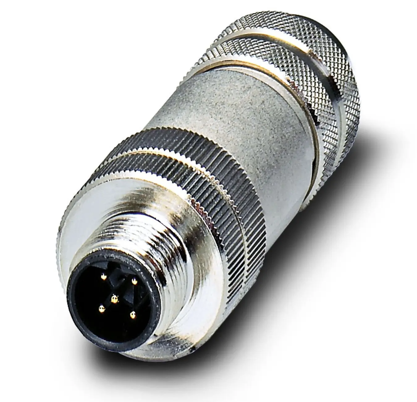 Produktfoto 1 von Phoenix Contact SACC M12 M12 Rundsteckverbinder Stecker 5-polig Stecker 4A Kabel IP40