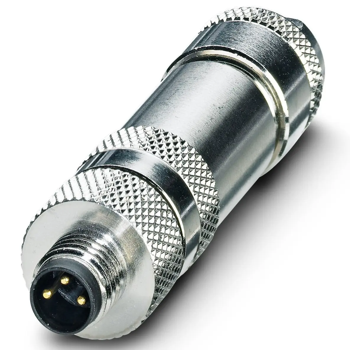 Produktfoto 1 von Phoenix Contact SACC M8 M8 Rundsteckverbinder Stecker 3-polig Stecker 4.0A Kabel IP40