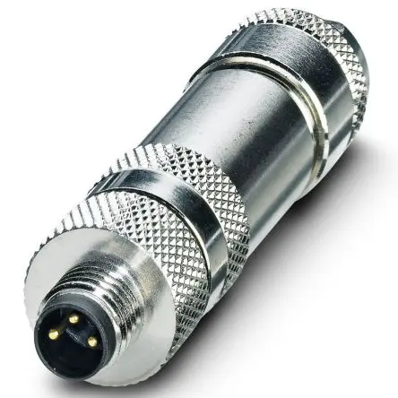 Produktfoto 1 von Phoenix Contact SACC M8 M8 Rundsteckverbinder Stecker 3-polig Stecker 4.0A Kabel IP67